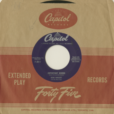 Crazy Legs / Important Woeds (1956)
