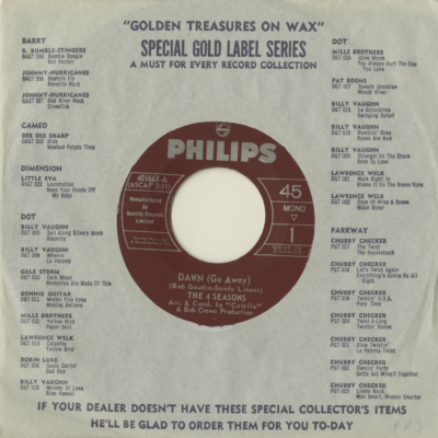 Dawn Go Away / No Surfin' Today (1964)