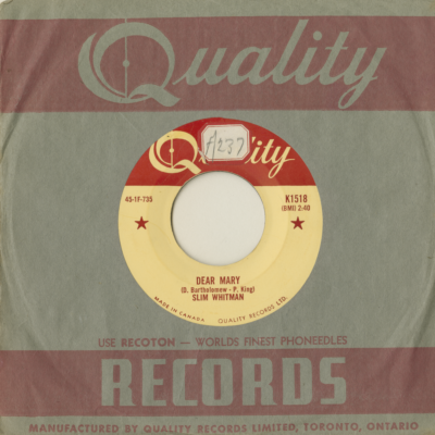 Dear Mary / Wippenpoof Song (1956)