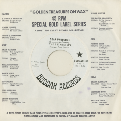 Dear Prudence / O-O-H Child