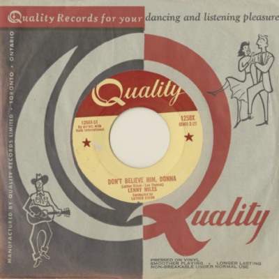 Don't Believe Him Donna / Invisible (1961)