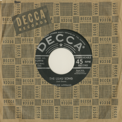 Don't Dig That Poi / The Luau Song (1956)