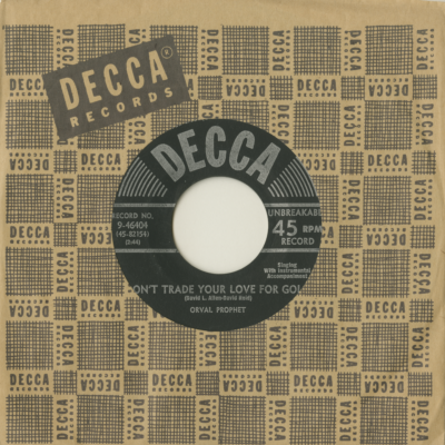 Don't Trade Your Love For Gold / I'm Going Back To Bimingham (1952)