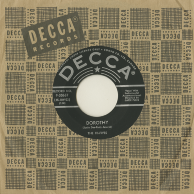 Dorothy / Just A Shoulder To Cry On (1958)