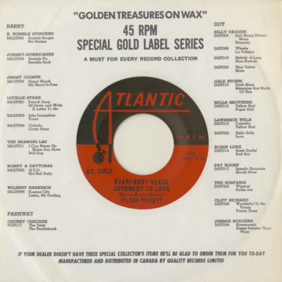Everybody Needs Someone To Love / Nothing You Can Do (1967)