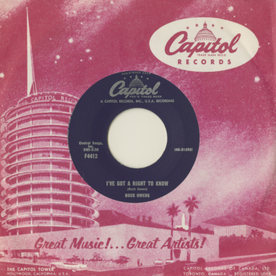 Excuse Me / I've Got A Right To Know (1960)