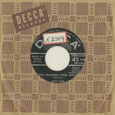 Five Oranges Four Apples / Kiss Me Hello (1957)