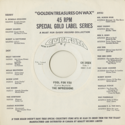 Fool For You / I'm Loving Nothing