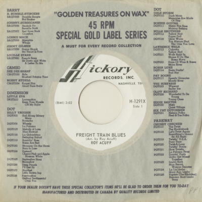 Freight Train Blues / All The World Is Lonely Now (1965)