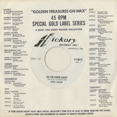 Go On Home Baby / Jealous Heart (1965)