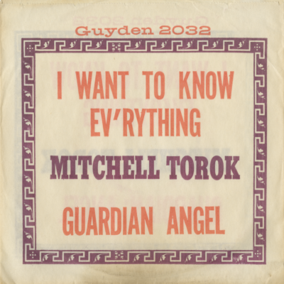 Guardian Angel / I Want To Know Everything