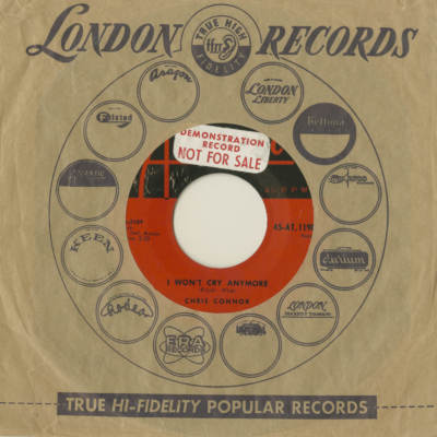 I Won't Cry Anymore / Hallelujah I Love Him So (1958)