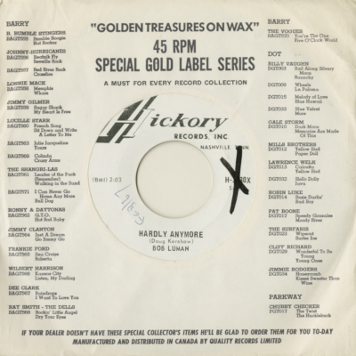 Hardly Anymore / Freedom Of Living (1967)