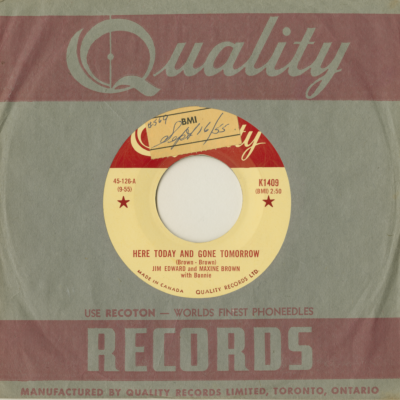 Here Today And Gone Tomorrow / You Thought I Thought (1955)
