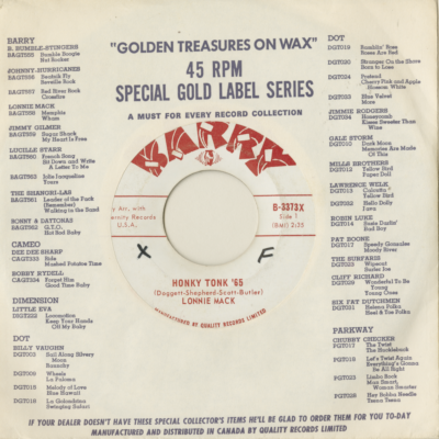 Honky Tonk '65 / Chicken Picken'