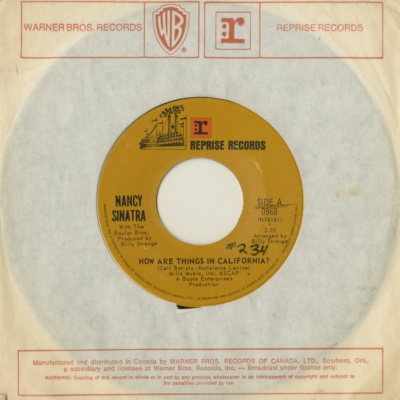 How Are Things In California / I'm Not A Girl Anymore (1970)