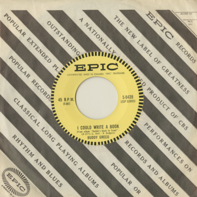 I Could Write A Book / They Took John Away (1961)