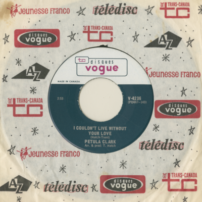 I Couldn't Live Without Your Love / Your Way Of Life (1966)