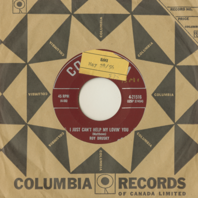 I Just Can't Help Lovin' You / So In Love Again (1956)