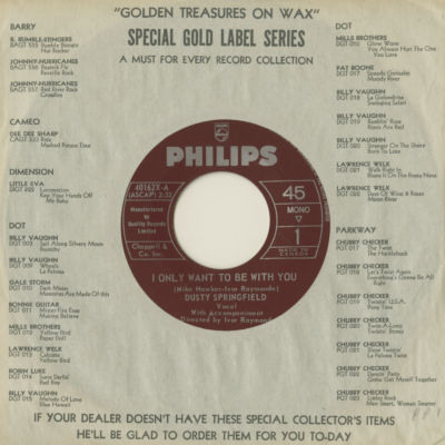 I Only Want To Be With You / Once Upon A Time (1964)