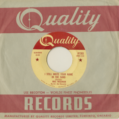 I Still Write Your Name In Sand / I Wonder How Old Folks Are (1955)