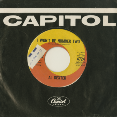 I Won't Be Number Two / My Little Heartache