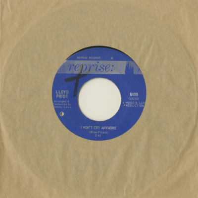 I Won't Cry Anymore / The Man Who Took The Valise Off The Floor (1966)