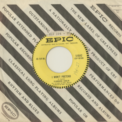 I Won't Pretend / Not Like A Sister (1962)