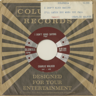 I'll Catch You When You Fall / I Don't Mind Saying (1959)