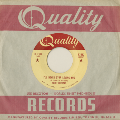 I'll Never Stop Loving You / I'll Never Take You Back (1955)