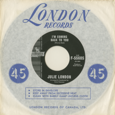 I'm Coming Back To You / When Snow Flakes Fall In The Summer (1963)