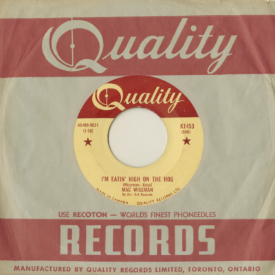 I'm Eating High On The Hog / These Hands (1956)
