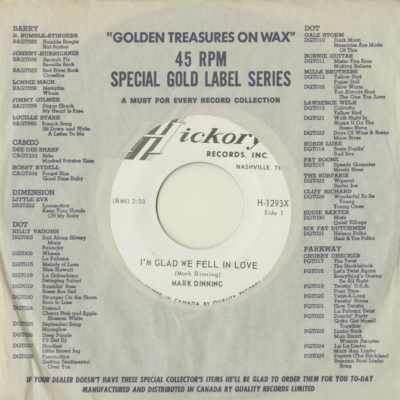 I'm Glad We Fell In Love / Dial AL 1-4883 (1965)