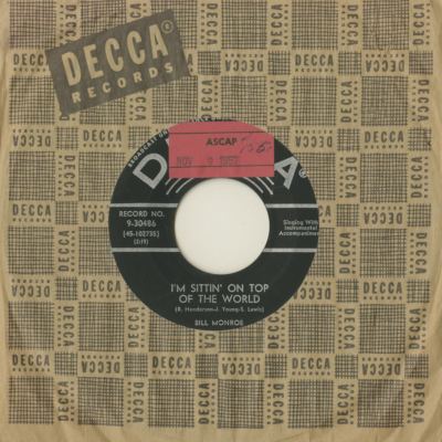 I'm Sittin' On Top Of The World / Molly And Tenbrooks