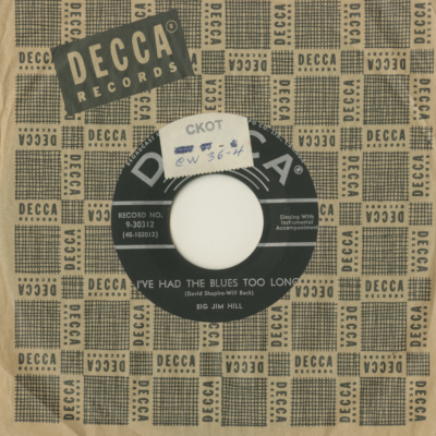 I've Had The Blues Too Long / The Old Circuit Rider (1957)