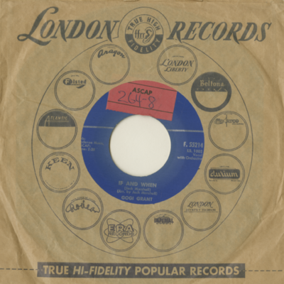 If And When / I'll Never Smile Again (1959)