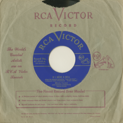 If I Were A Bell / Just For A While  (1950)