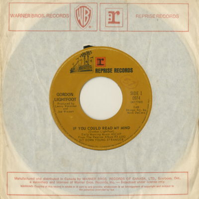 If You Could Read My Mind / Poor Little Allison (1970)