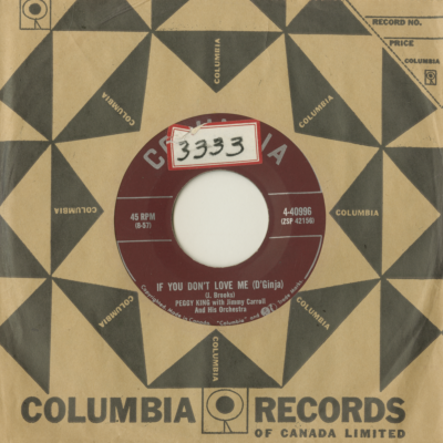 If You Don't Love Me D'Ginja / C'Mon Over (1957)