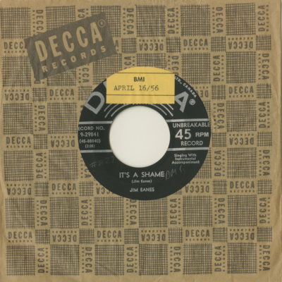 It's A Shame / Don't Go Lookin' For Trouble (1956)