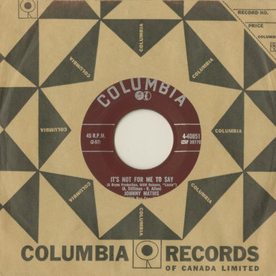 It's Not For Me To Say / Warm And Tender (1957)