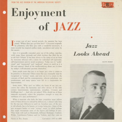 Jazz Looks Ahead