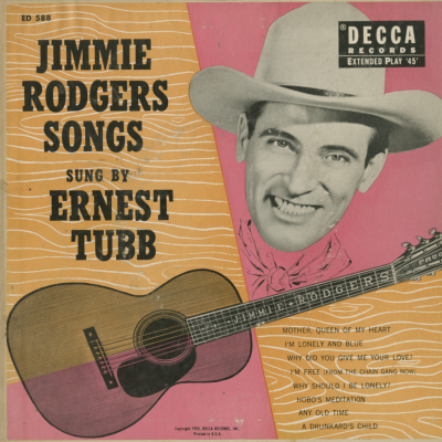 Jimmie Rodgers Songs Sung By Ernest Tubb (1953)