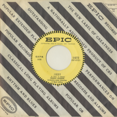 Judy / Am I Wasting My Time On You (1958)