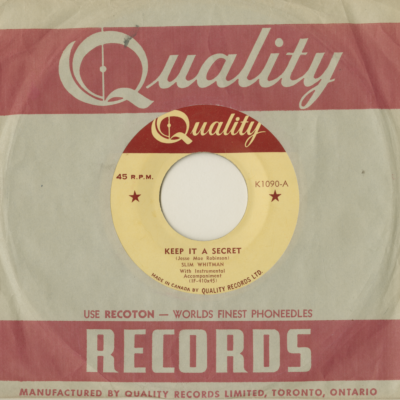 Keep It A Secret / My Heart Is Broken In Three (1952)