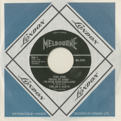 King John Shake My Hand I'm From Newfoundland / Mary Anne (1967)