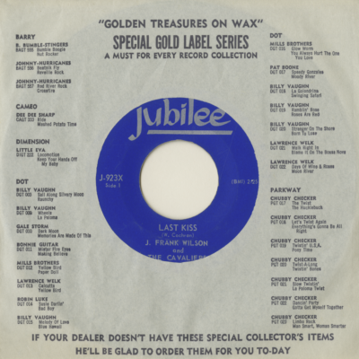 Last Kiss / That's How Much I Love You (1964)