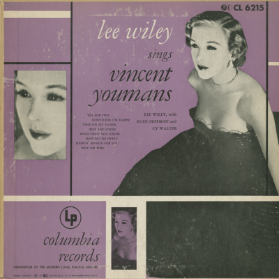 Lee Wiley Sings Vincent Youmans (1952)