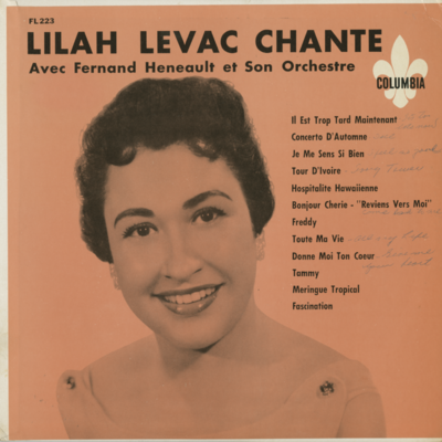 Lilah Levac Chante Avec Fernand Heneault Et Son Orchestre