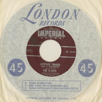 Lipstick Traces On A Cigarette / Think It Over Baby (1965)